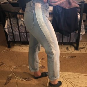 Lou and grey straight leg stretchy high waist jean